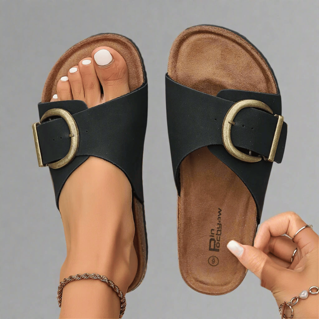 Agnes™ | Sandal med bredt spänne