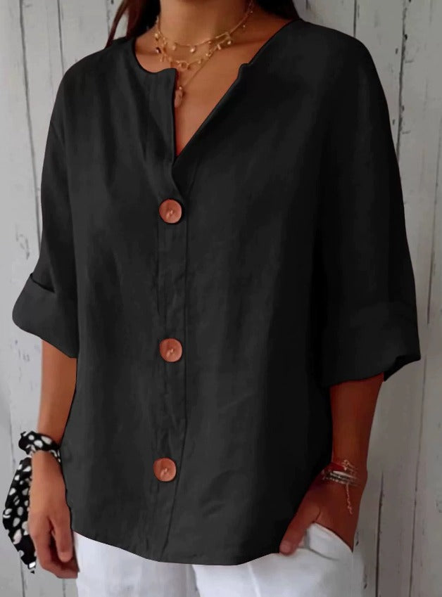 Nora | Avslappnad linneblus för tidlös elegans