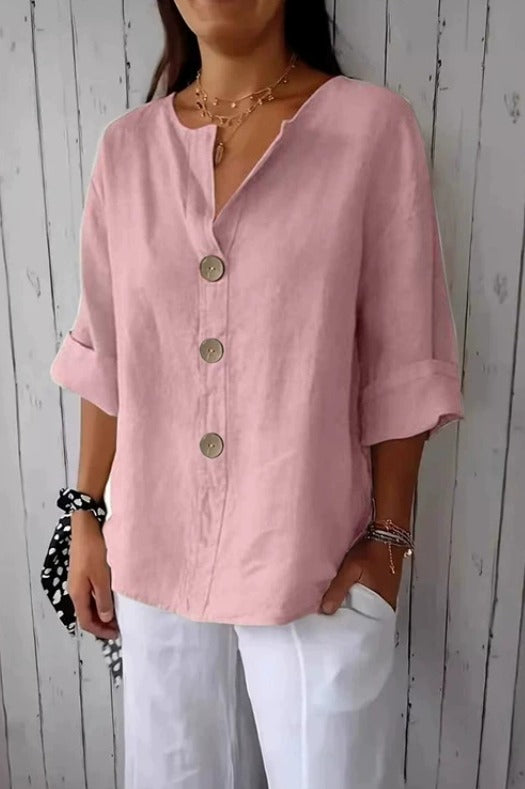 Nora | Avslappnad linneblus för tidlös elegans