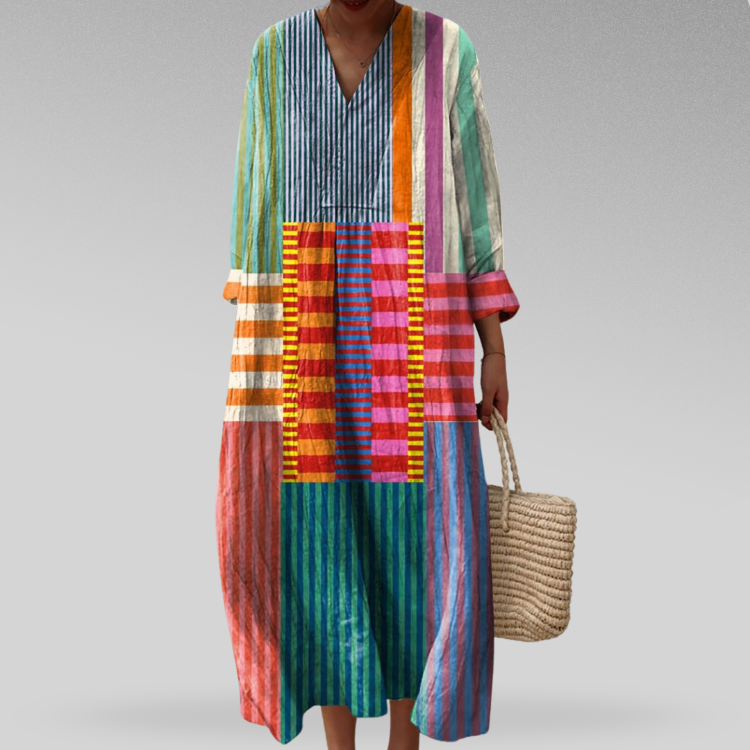 Susan™ | Elegant Geometrisk Klänning
