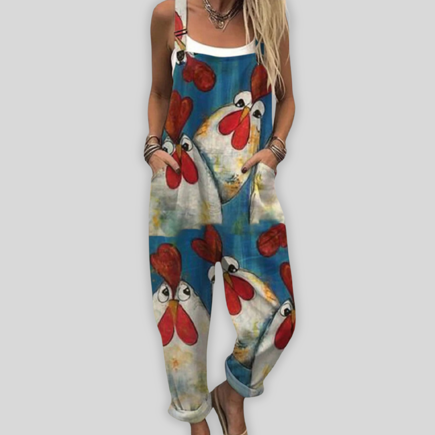 Zazalou™ - Elegant blå jumpsuit
