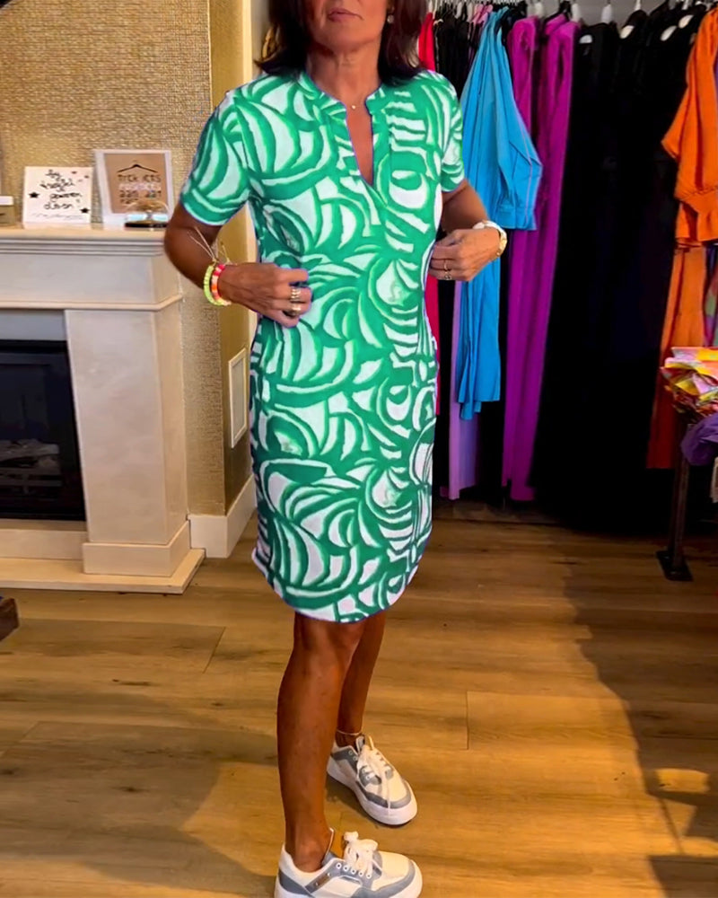 Bea™ | Klänning med korta ärmar