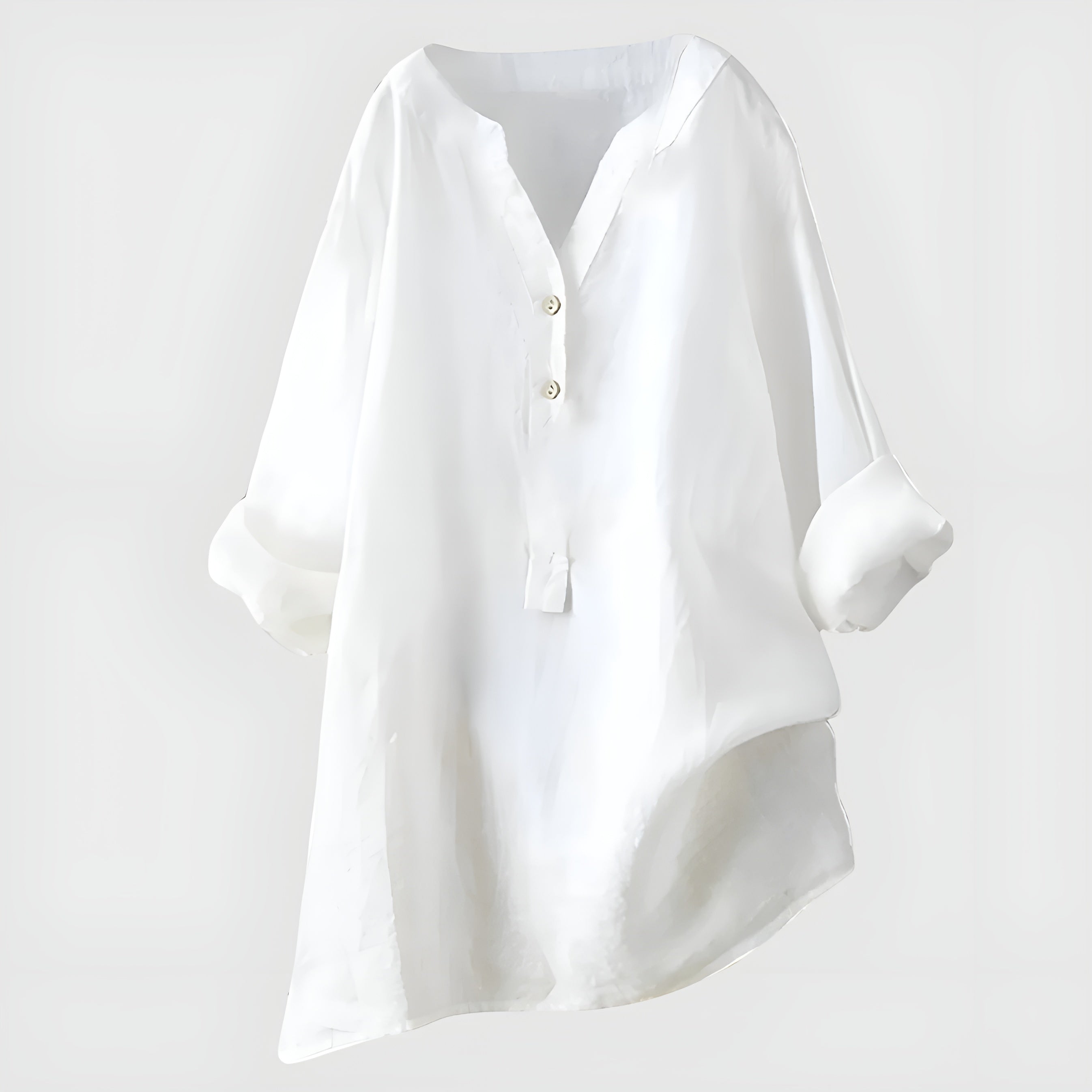 Linn™ | Luftig linneskjorta med knappdetaljer