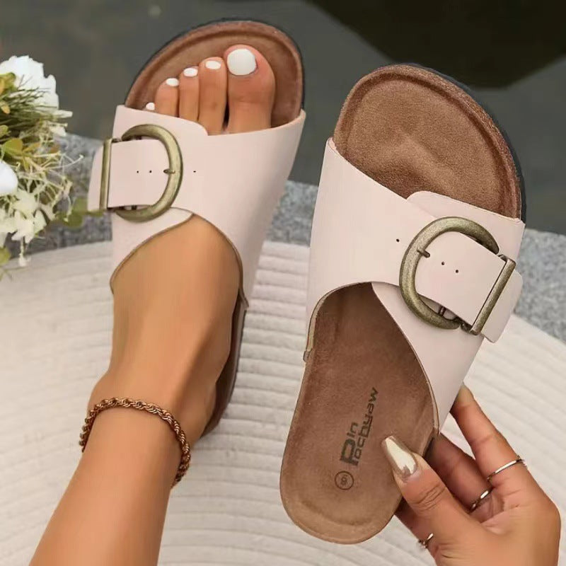 Agnes™ | Sandal med bredt spänne