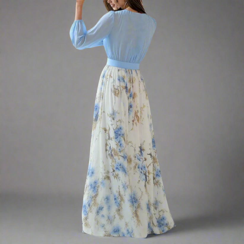Tess | Långklänning med blommigt tryck